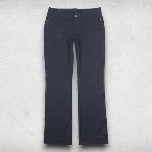 Columbia Hiking Pants Women 8S Black Zip Pockets Omni-Shield Advanced Repellency